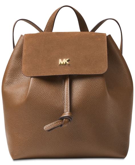 Michael Kors Junie Suede Flap Backpack 